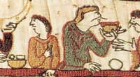 Tapisserie, scene de banquet